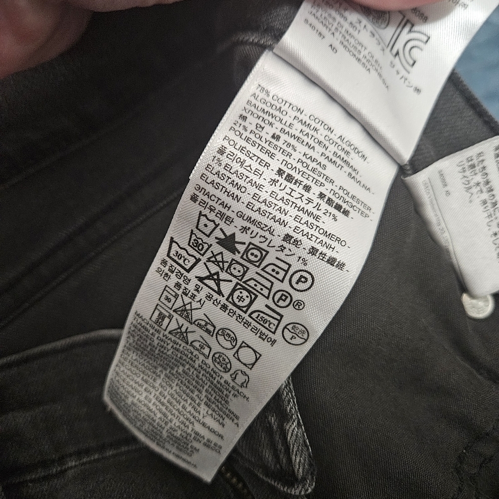 Levis 505 Black Straight Leg Jeans! - Picture 6 of 9